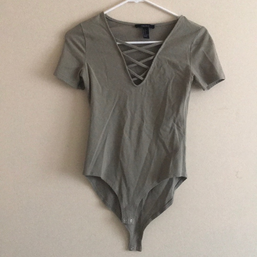 green bodysuit